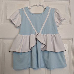Adorable Essentials Cinderella Top in Blue/White Size 6